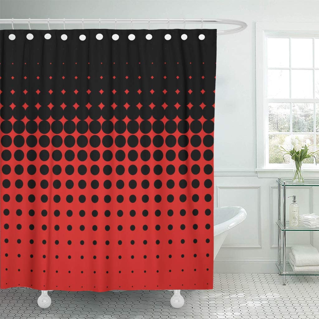 KSADK Red Dot with Creative Halftone Modern White Abstract Artistic