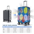 thumbnail image 4 of Balery Luggage Cover Colorful floral Print Suitcase Covers for Luggage Elastic Washable Suitcase Protector Fits 18-32 Inch Luggage-Small, 4 of 7