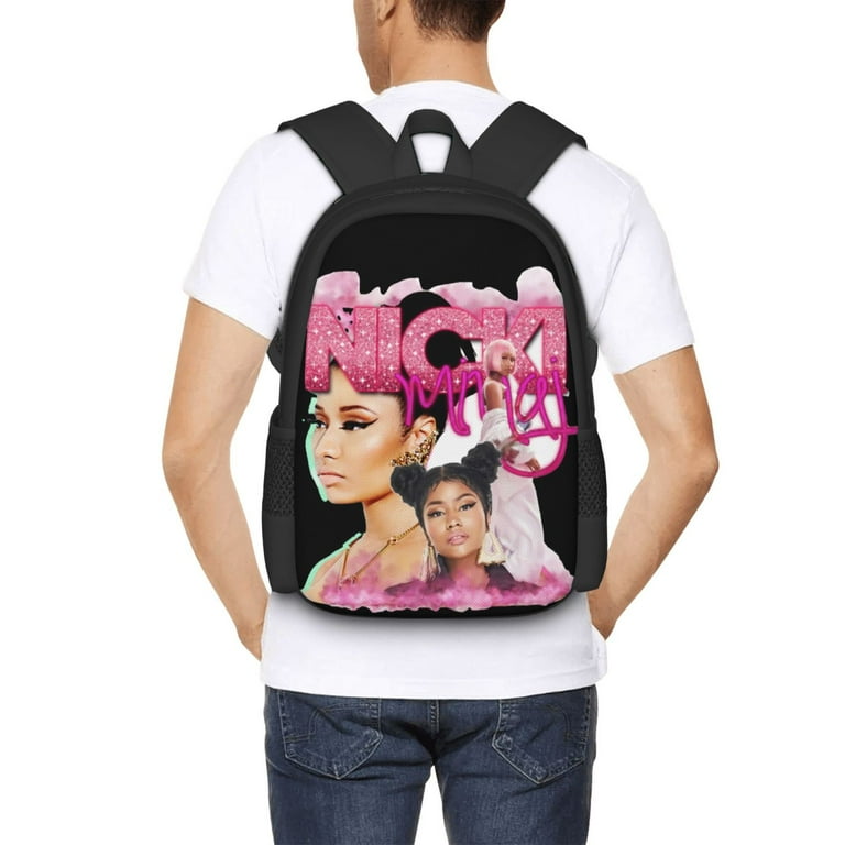 Nicki Star Minaj Backpack School Bag College Backpack Rucksack Travel Bookbag Outdoor for Women Men Walmart