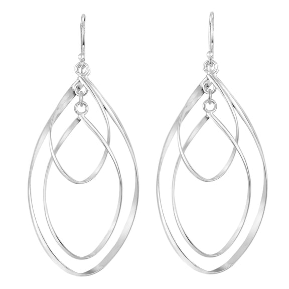 Noticeable Infinity Twist Teardrop Mobile Sterling Silver Dangle Earrings for Female Adult
