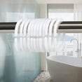 thumbnail image 4 of Ensemble de 24 Anneaux de Douche en Plastique, Anneaux Accessoires pour Rideaux, 24 Crochets Simples, 4 of 5