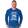 thumbnail image 5 of Rhinos Are Just Chubby Unicorns Long Sleeve TShirt Men Women Brisco Brands M, 5 of 6