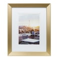 thumbnail image 1 of Unbranded Knurl 5x7in Brushed Brass Photo Frame, Decorative Tabletop and Wall Picture Frame, 1 of 6