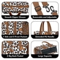 thumbnail image 3 of Teacher Tote Bag,Brown Footballs with Leopard Spots Pattern Teacher Utility Tote Bag,Large Work Tote Bags for Women with Multiple Pockets,Top Zipper Closure,13.8x10.6x6.7 Inch, 3 of 5