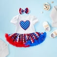thumbnail image 4 of Qopobobo Baby Girl Dresses Dress For Girls Girls Dresses Contrast Mesh Puff Long Sleeve Mock Neck Formal Party A Line Short Tulle Dress B,6-12 Months, 4 of 8