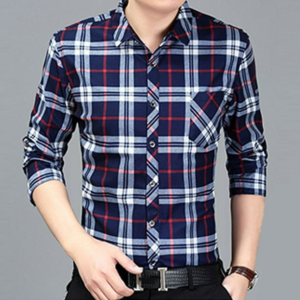 Camisa Cuadrada De Hombre Negro Y Amarillo Camisas A Cuadros De