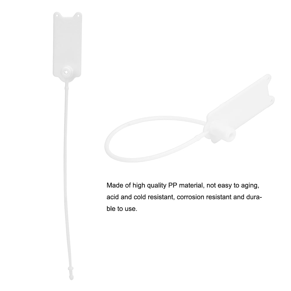 Details about   100Pcs 195mm Disposable Cable Zip Ties Anti-theft Self-locking Tie Label Tag BS 