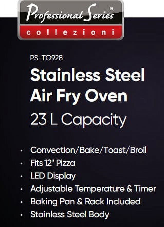 Professional Series Air Fryer Digital Toaster Oven with LED Display
