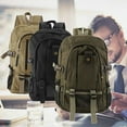 thumbnail image 1 of Porfeet Backpack Large Capacity Anti-Theft Design Canvas Canvas Backpack for Daily Life,Dark Khaki, 1 of 10