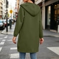 thumbnail image 5 of QQZ 2026 Fall Long Zip Up Hoodie Jacket Coat For Women, Oversized Full Zip Long Sweatshirt For Women, 5 of 9