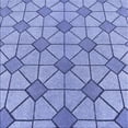 thumbnail image 1 of Ahgly Company Machine Washable Indoor Square Transitional Jeans Blue Area Rugs, 5' Square, 1 of 7