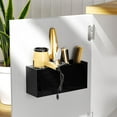 thumbnail image 5 of NIUBEE Hair Dryer Holder, Hair Tool Organizer Wall Mount, Blow Dryer Holder Cabinet Door, Bathroom Styling and Hot Tools Organizer for Flat Irons, Curling Irons (Black), 5 of 7