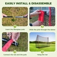 thumbnail image 5 of Sweetcrispy 10x7 FT Golf Practice Net with Target, Driving Range Net for Indoor and Outdoor Use, Red, 5 of 11