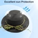 thumbnail image 4 of 56-58 cm circunferencia del sombrero sombrero de paja de mimbre femenino sombrero de verano sombrilla al aire libre sombrero de playa protector solar sombrero de copa plano plegable, 4 of 5