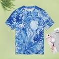 thumbnail image 4 of Beach Seashell Starfish Women's Short Sleeve Tops Casual Blouses T Shirt, 4 of 6