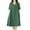 Green, variant on Womens Summer Cotton Gauze Dress Sleeveless V Neck Kaftan Knee Length Dress Casual Solid Loose Baggy Midi Dresses