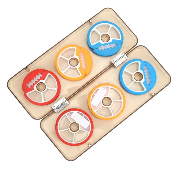 Fishing Line Spool ABS Silicone Metal Fishing Line Storage Holders 6-Axis Colorful Fishing Line Winding Board Spool