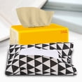 thumbnail image 2 of Innovative Tissue Box Napkin Paper Box for Home Kitchen Bedroom (Black Triangle), 2 of 8