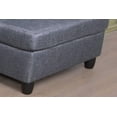 thumbnail image 2 of PonLiving Furniture L Shape Sectional Sofa with Storage Modern Ottoman Line Gray Color Foam, 2 of 5