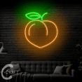 thumbnail image 2 of C-CRAFT Peach Neon Led Lights 23 inch for Peach Fruit Shop Decor, 2 of 5