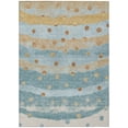 thumbnail image 2 of Addison Rugs Chantille Indoor/Outdoor Transitional Stripes Teal Machine Washable Rectangle Rug, 5' x 7'6", 2 of 8