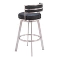 thumbnail image 5 of Gimsby Swivel Barstool Black Barstool, Modern Style, Plush and durable faux leather fabric, Plywood, Indoor Bar, 5 of 5