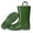 Olivegreen, variant on Boys Girls PVC Waterproof Rain Boots Mid-Calf Pull-on Kids Outdoor Mud Boots