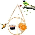 thumbnail image 7 of Oriole Bird Feeder, 17 inch Hanging Metal Bird Feeder,Detached Bowl Design,Orange Fruit Feeder,Great for Garden,Outdoor,Gift, 7 of 7