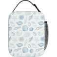 thumbnail image 3 of Reusable Lunch Bag Ocean Starfish Shell Print Insulated Lunch Box Container Portable Cooler Thermal Lunch Tote Bag for Women Men Adult Work Office Picnic Travel Beach, 3 of 6