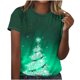 thumbnail image 1 of Camisetas Casuales de las Mujeres Suéter de Manga Corta Impreso Cuello Redondo, Poliéster Ligero para Todas las Estaciones Diario Y Confort de Uso, 1 of 4