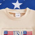 thumbnail image 4 of Kaprioy Baby Boy Independence Day Outfit Letter Embroidery Tops and Plaid Shorts Set Toddler Boy Summer Clothes 2Pcs Set, 4 of 7
