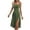 Army Green, variant on Enjoytime Women Summer Holiday Dress Fashion Hawaiian Spaghetti Strap Sexy Dress Breast Wrap Side Split Bandage Sleeveless Dress for Women