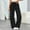12# Black, variant on Womens Wide Leg Sweatpants High Waisted Baggy Pants Fashion Teen Girl Drawstring Athletic Joggers Dark Gray XS