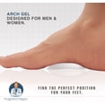 thumbnail image 6 of Dr. Frederick’s Original Peel & Stick Arch Support Gel Pads - 6 ct - High Arch Inserts for Plantar Fasciitis & Flat Feet Relief – Reusable, Non-Slip Cushions for Men & Women - Fits All Shoe Types, 6 of 7