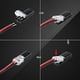 thumbnail image 5 of Conector Enchufable de Doble Cable + Hebilla de Bloqueo, Sin Corte de Pelado de Cables Conector LED de 2 VíAs y 2 para AWG 20-24 40 Piezas, 5 of 7