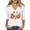 White#01, variant on JTZGDY Halloween Tops for Women Dressy Casual Fall 3/4 Length Sleeve Thanksgiving Day Funny Ghost Pumpkin Printed V Neck Graphic Tunic Shirts Loose Oversized Comfy Pullover Blouse