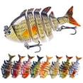 thumbnail image 2 of Wholesale 6-Section Realistic Fishing Lure - 8cm/15g Sinking Micro Bait with Multi-Joint Structure for Lifelike Movement, Durable Material, Lightweight Design for Freshwater & Saltwater Predatory, 2 of 6