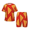 thumbnail image 1 of Fotbe Tortilla chips Pijama Estampada de 2 Piezas para Niños – Ropa de Dormir de Manga Corta Cómoda para Niños y Niñas, Camiseta y Shorts de Algodón-XX-Large, 1 of 6