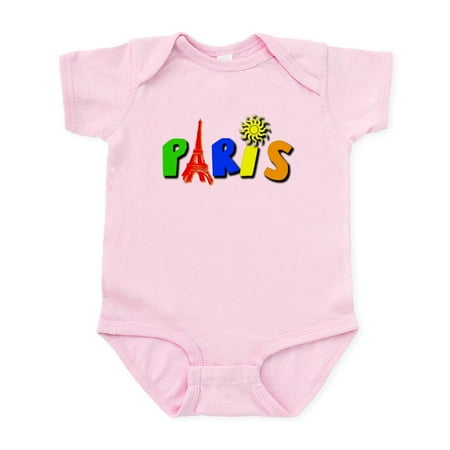 

CafePress - Colorful Paris / Eiffel Tower Infant Bodysuit - Baby Light Bodysuit Size Newborn - 24 Months