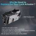 thumbnail image 3 of Actuador de cerradura de puerta eléctrica del lado del pasajero trasero derecho para BMW 740i 2016-2018 No.51227281954 Negro, 3 of 7