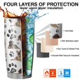 thumbnail image 7 of 20 Oz German Shepherd Dog and Footprint Coffee Tumbler Double Wall Insulated Stainless Steel Water Bottle | Metal Reusable Thermoses Flask with Cup Cap | Leak & Sweat Proof with Anti-Dust Lid, 7 of 7