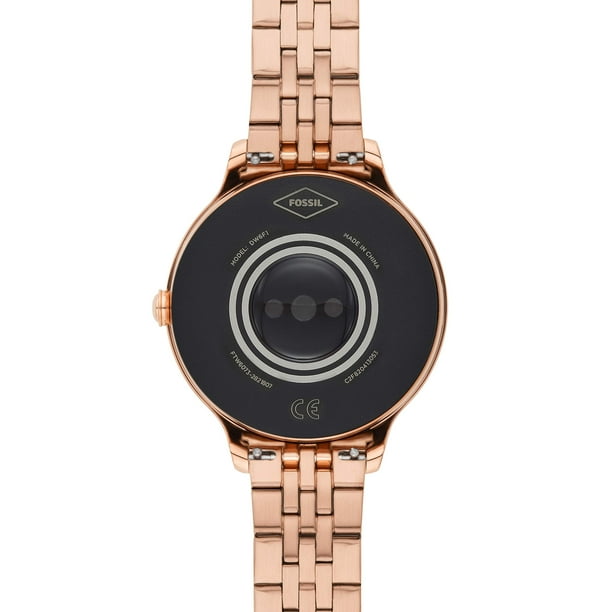 Fossil 42mm Gen 5E Stainless Steel Touchscreen Smart Watch with Heart Rate, Color: Rose Gold Glitz (Model: FTW6073) Fossil 42mm Gen 5E Stainless Steel Touchscreen Smart Watch with Heart Rate, Color: Rose Gold Glitz (Model: FTW6073)