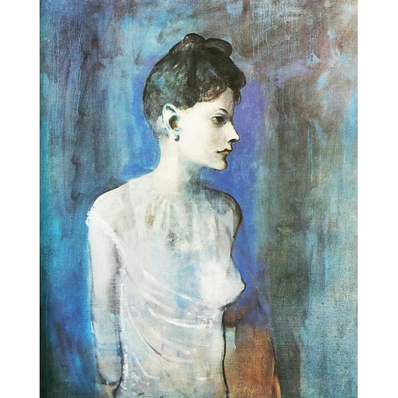 Woman In A Chemise-Picasso - CANVAS OR PRINT WALL ART