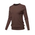 thumbnail image 1 of FashionOutfit Women's Casual quality With Gold Button Stretchy Crew neck Sweater, 1 of 1