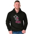 thumbnail image 3 of Live for Jesus Religious Faith Hoodie Sweatshirt Women Men Brisco Brands M, 3 of 6