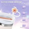 thumbnail image 6 of 6PCS Straw Cover Cap Glitter Toppers for Stanley Cup, Reusable Tumbler Accessories Compatible with 10mm Straw, Funny Gifts for Women & Girls, 6 of 7
