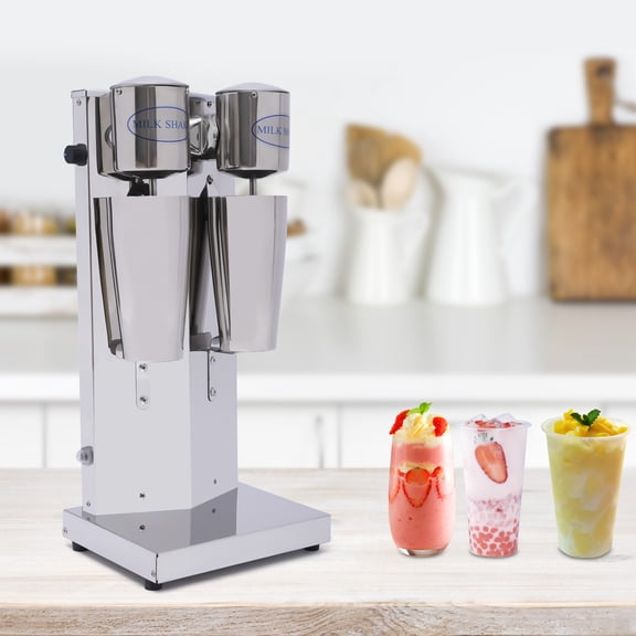 Commercial Milkshake Maker Stainless Steel Milk Shaking Machine Ice Cream Mixer Smoothie Blender Double Heads Drink Mixer