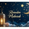 thumbnail image 4 of LUUFILx Ramadan Mubarak Lantern Banner Decorations Backdrop Lighted Display Islamic Festive Background Celebration Event Decor Atmosphere Spiritual, 4 of 8