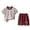Red, variant on Boys Fashion Clothes 2-Piece Outfits Short Sleeve Graphic Tees Tops Elastic Waist Shorts Summer Daily Wear Playwear Sets 0-12 Years