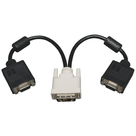 UPC: 0037332142238 | Tripp Lite DVI to VGA Splitter Adapter Cable 1ft